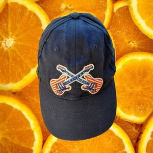 Mark Farner's American Band Navy Blue Guitar Logo Hat Bayside Made in USA Cap